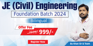 JE (Civil) Engineering Foundation Batch 2024