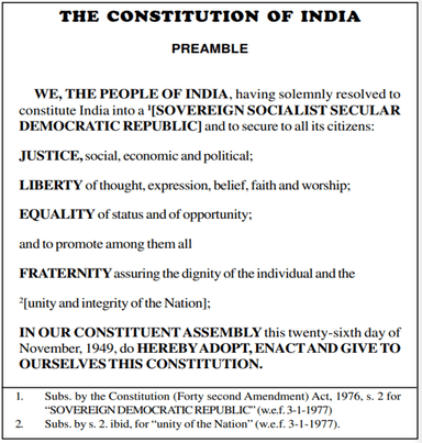 Supreme Court on ‘Socialist, Secular’ in the Preamble