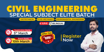 Civil Engineering (Geotechnical, Fluid Mechanics, Environmental Eng.) Elite Batch
